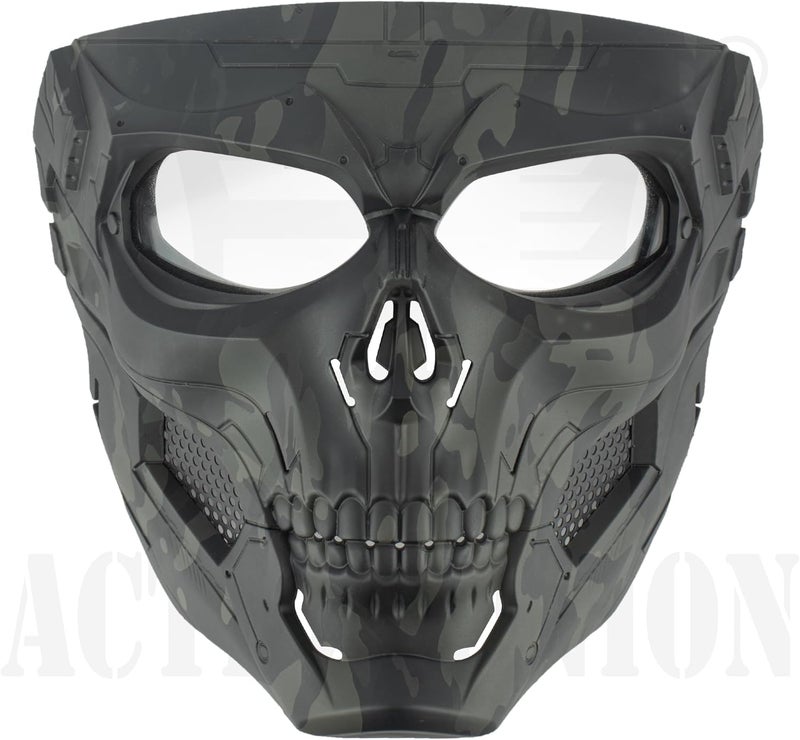 ACTIONUNION Airsoft Mask Full Face Skull Balaclava Face Mask Men Skeleton Mask Tactical Protective Paintball Mask Halloween Cosplay Costume - Image 2